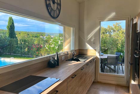 Cuisine équipée du gîte Le Moulin à Aix-en-Provence